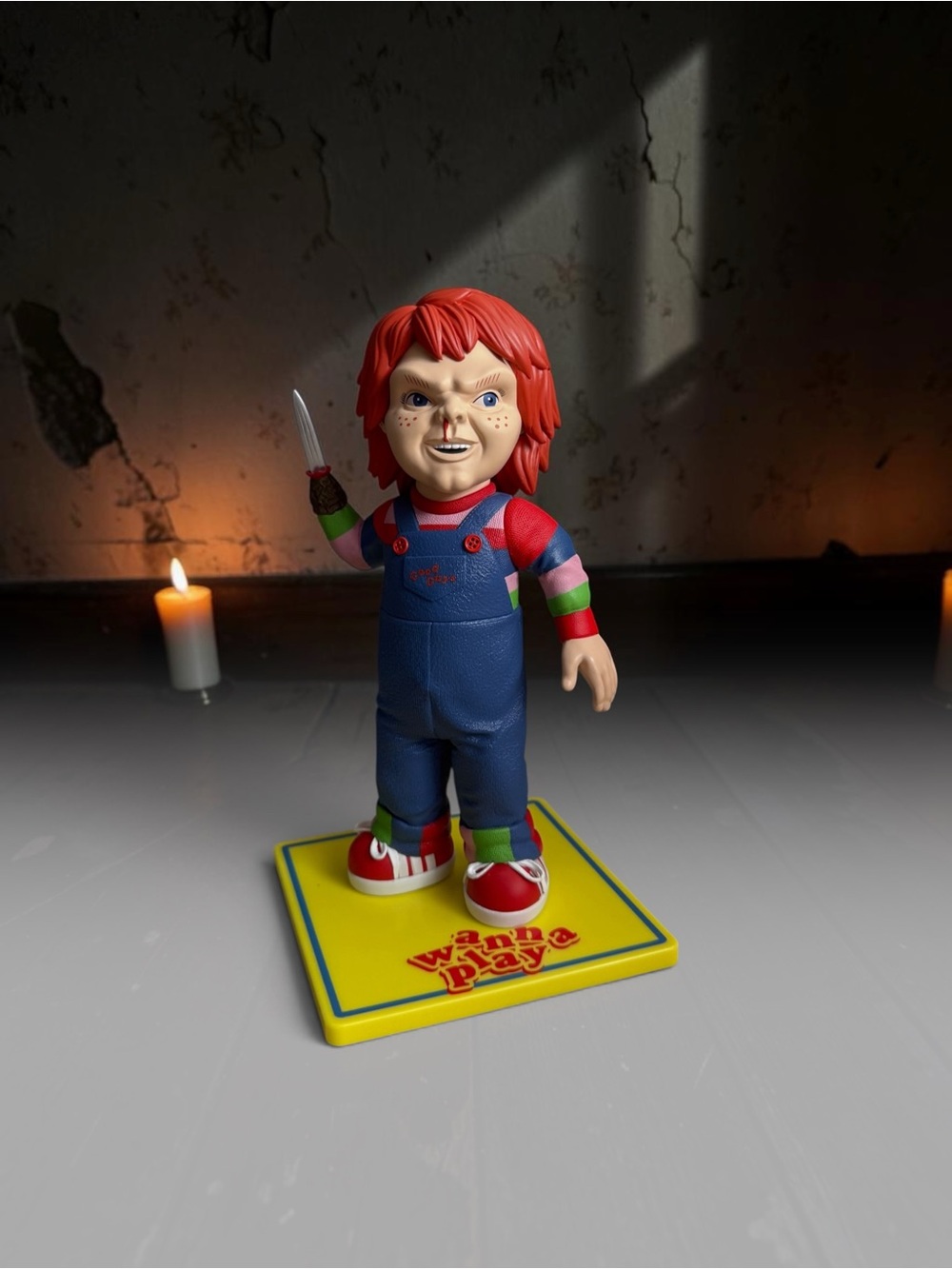 Universal Red-Haired Doll Figure in Blue Overalls